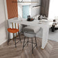 Stone Top Bar Dining Table Contemporary Bar Dining Table with Sled Base Clearhalo 'Bar Furniture' 'Bar Tables' 'bar_tables' 'furn' 'furn_bar_tables' 'Furniture' 'furniture_bar_tables' 'Kitchen & Dining Furniture' 4807340