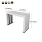 Stone Top Bar Dining Table Contemporary Bar Dining Table with Sled Base Clearhalo 'Bar Furniture' 'Bar Tables' 'bar_tables' 'furn' 'furn_bar_tables' 'Furniture' 'furniture_bar_tables' 'Kitchen & Dining Furniture' 4807345