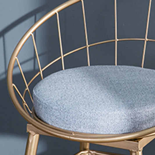 Scandinavian Design Bucket Counter Stool for Home Upholstered Bar Stools with Metal Base Clearhalo 'Bar Furniture' 'Bar Stools' 'bar_stools' 'furn' 'furn_bar_stools' 'Furniture' 'furniture_bar_stools' 'Kitchen & Dining Furniture' 4807361