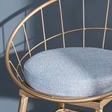 Scandinavian Design Bucket Counter Stool for Home Upholstered Bar Stools with Metal Base Clearhalo 'Bar Furniture' 'Bar Stools' 'bar_stools' 'furn' 'furn_bar_stools' 'Furniture' 'furniture_bar_stools' 'Kitchen & Dining Furniture' 4807361