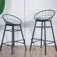 Scandinavian Design Bucket Counter Stool for Home Upholstered Bar Stools with Metal Base Clearhalo 'Bar Furniture' 'Bar Stools' 'bar_stools' 'furn' 'furn_bar_stools' 'Furniture' 'furniture_bar_stools' 'Kitchen & Dining Furniture' 4807363