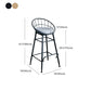 Scandinavian Design Bucket Counter Stool for Home Upholstered Bar Stools with Metal Base Clearhalo 'Bar Furniture' 'Bar Stools' 'bar_stools' 'furn' 'furn_bar_stools' 'Furniture' 'furniture_bar_stools' 'Kitchen & Dining Furniture' 4807377