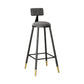 Glam Style Upholstered Fabric Stools Low Back Stools with Cushion Clearhalo 'Bar Furniture' 'Bar Stools' 'bar_stools' 'furn' 'furn_bar_stools' 'Furniture' 'furniture_bar_stools' 'Kitchen & Dining Furniture' 4807387