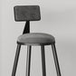 Glam Style Upholstered Fabric Stools Low Back Stools with Cushion Clearhalo 'Bar Furniture' 'Bar Stools' 'bar_stools' 'furn' 'furn_bar_stools' 'Furniture' 'furniture_bar_stools' 'Kitchen & Dining Furniture' 4807389