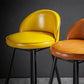 Industrial Leather Counter Stool for Home Round Barstools with Metal Base Clearhalo 'Bar Furniture' 'Bar Stools' 'bar_stools' 'furn' 'furn_bar_stools' 'Furniture' 'furniture_bar_stools' 'Kitchen & Dining Furniture' 4807429