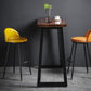Industrial Leather Counter Stool for Home Round Barstools with Metal Base Clearhalo 'Bar Furniture' 'Bar Stools' 'bar_stools' 'furn' 'furn_bar_stools' 'Furniture' 'furniture_bar_stools' 'Kitchen & Dining Furniture' 4807439