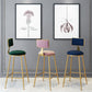 Scandinavian Round Barstools for Home Armless Stools with Metal Base Clearhalo 'Bar Furniture' 'Bar Stools' 'bar_stools' 'furn' 'furn_bar_stools' 'Furniture' 'furniture_bar_stools' 'Kitchen & Dining Furniture' 4807447