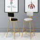 Scandinavian Round Barstools for Home Armless Stools with Metal Base Clearhalo 'Bar Furniture' 'Bar Stools' 'bar_stools' 'furn' 'furn_bar_stools' 'Furniture' 'furniture_bar_stools' 'Kitchen & Dining Furniture' 4807451