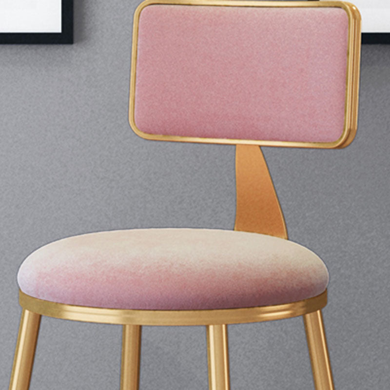 Scandinavian Round Barstools for Home Armless Stools with Metal Base Clearhalo 'Bar Furniture' 'Bar Stools' 'bar_stools' 'furn' 'furn_bar_stools' 'Furniture' 'furniture_bar_stools' 'Kitchen & Dining Furniture' 4807458