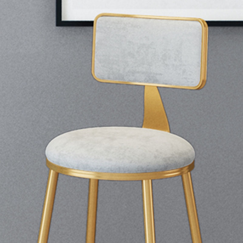 Scandinavian Round Barstools for Home Armless Stools with Metal Base Clearhalo 'Bar Furniture' 'Bar Stools' 'bar_stools' 'furn' 'furn_bar_stools' 'Furniture' 'furniture_bar_stools' 'Kitchen & Dining Furniture' 4807460