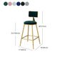 Scandinavian Round Barstools for Home Armless Stools with Metal Base Clearhalo 'Bar Furniture' 'Bar Stools' 'bar_stools' 'furn' 'furn_bar_stools' 'Furniture' 'furniture_bar_stools' 'Kitchen & Dining Furniture' 4807476