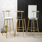Nordic Style Upholstered Fabric Stools Armless Round Barstools for Home Clearhalo 'Bar Furniture' 'Bar Stools' 'bar_stools' 'furn' 'furn_bar_stools' 'Furniture' 'furniture_bar_stools' 'Kitchen & Dining Furniture' 4807483