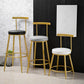 Nordic Style Upholstered Fabric Stools Armless Round Barstools for Home Clearhalo 'Bar Furniture' 'Bar Stools' 'bar_stools' 'furn' 'furn_bar_stools' 'Furniture' 'furniture_bar_stools' 'Kitchen & Dining Furniture' 4807484