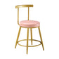 Nordic Style Upholstered Fabric Stools Armless Round Barstools for Home Clearhalo 'Bar Furniture' 'Bar Stools' 'bar_stools' 'furn' 'furn_bar_stools' 'Furniture' 'furniture_bar_stools' 'Kitchen & Dining Furniture' 4807486