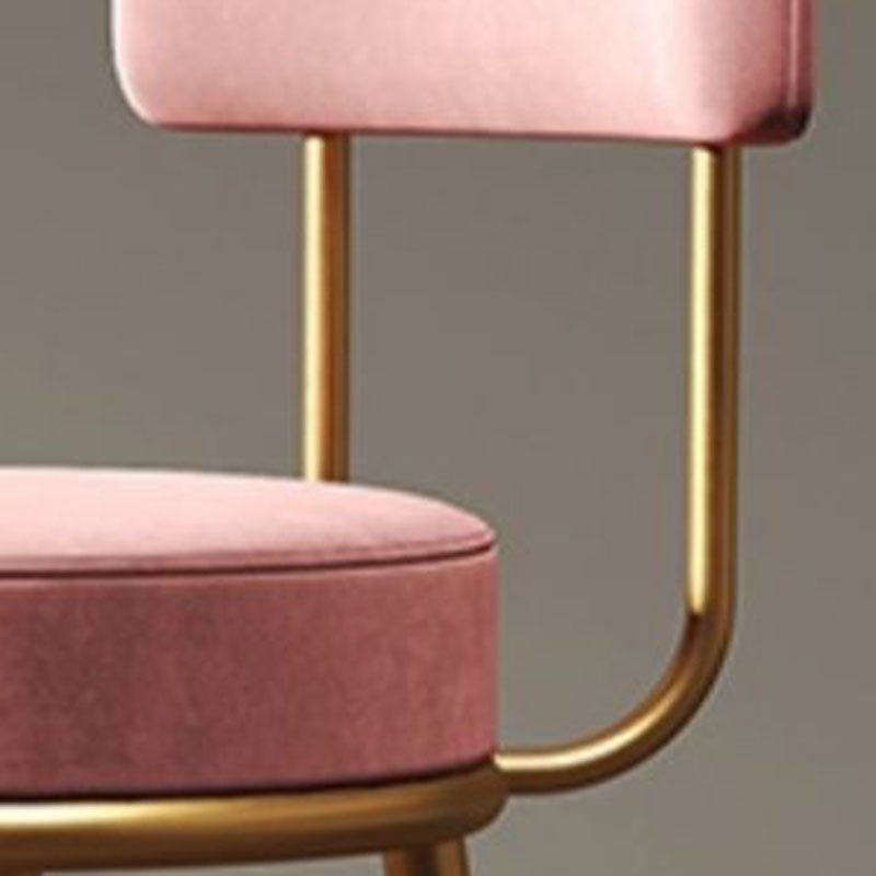 Nordic Style Upholstered Fabric Stools Armless Round Barstools for Home Use Clearhalo 'Bar Furniture' 'Bar Stools' 'bar_stools' 'furn' 'furn_bar_stools' 'Furniture' 'furniture_bar_stools' 'Kitchen & Dining Furniture' 4807566