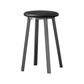 Modern Design Backless Swivel Barstools for Home Armless Stools with Metal Base Black 1 Piece Clearhalo 'Bar Furniture' 'Bar Stools' 'bar_stools' 'furn' 'furn_bar_stools' 'Furniture' 'furniture_bar_stools' 'Kitchen & Dining Furniture' 4807579