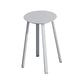 Modern Design Backless Swivel Barstools for Home Armless Stools with Metal Base Silver Gray 1 Piece Clearhalo 'Bar Furniture' 'Bar Stools' 'bar_stools' 'furn' 'furn_bar_stools' 'Furniture' 'furniture_bar_stools' 'Kitchen & Dining Furniture' 4807588