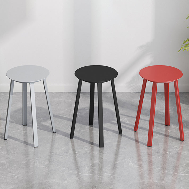 Modern Design Backless Swivel Barstools for Home Armless Stools with Metal Base Clearhalo 'Bar Furniture' 'Bar Stools' 'bar_stools' 'furn' 'furn_bar_stools' 'Furniture' 'furniture_bar_stools' 'Kitchen & Dining Furniture' 4807596