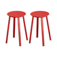 Modern Design Backless Swivel Barstools for Home Armless Stools with Metal Base Red 2 Piece Set Clearhalo 'Bar Furniture' 'Bar Stools' 'bar_stools' 'furn' 'furn_bar_stools' 'Furniture' 'furniture_bar_stools' 'Kitchen & Dining Furniture' 4807597