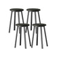 Modern Design Backless Swivel Barstools for Home Armless Stools with Metal Base Black 4 Piece Set Clearhalo 'Bar Furniture' 'Bar Stools' 'bar_stools' 'furn' 'furn_bar_stools' 'Furniture' 'furniture_bar_stools' 'Kitchen & Dining Furniture' 4807600