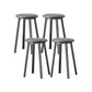 Modern Design Backless Swivel Barstools for Home Armless Stools with Metal Base Grey 4 Piece Set Clearhalo 'Bar Furniture' 'Bar Stools' 'bar_stools' 'furn' 'furn_bar_stools' 'Furniture' 'furniture_bar_stools' 'Kitchen & Dining Furniture' 4807602
