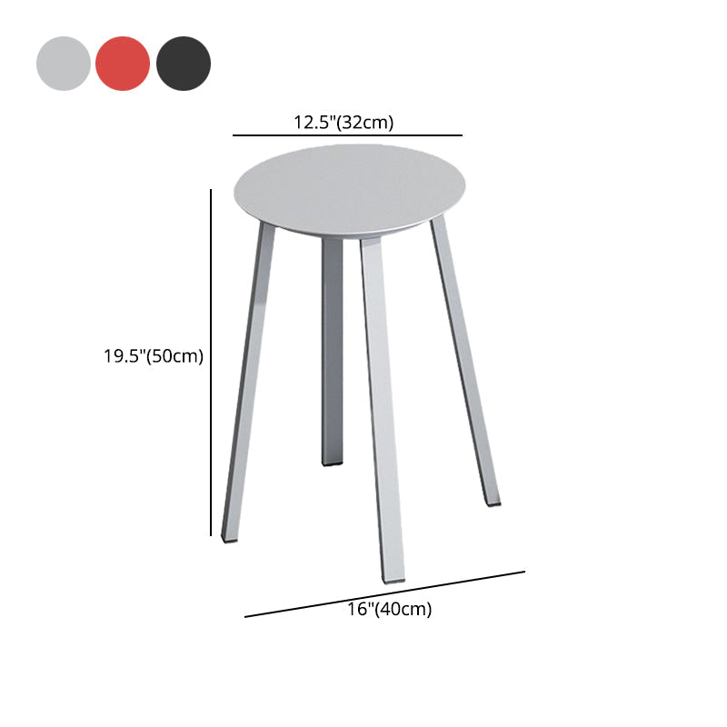 Modern Design Backless Swivel Barstools for Home Armless Stools with Metal Base Clearhalo 'Bar Furniture' 'Bar Stools' 'bar_stools' 'furn' 'furn_bar_stools' 'Furniture' 'furniture_bar_stools' 'Kitchen & Dining Furniture' 4807607