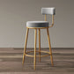 Nordic Design Low Back Armless Stools with Cushion Upholstered Counter Height Stool Clearhalo 'Bar Furniture' 'Bar Stools' 'bar_stools' 'furn' 'furn_bar_stools' 'Furniture' 'furniture_bar_stools' 'Kitchen & Dining Furniture' 4807632