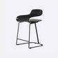 Contemporary Footrest Low Back Barstool Plastic Matte Finish Coffee Shop Stool Black 1 Piece Short Stool(22"H) Clearhalo 'Bar Furniture' 'Bar Stools' 'bar_stools' 'furn' 'furn_bar_stools' 'Furniture' 'furniture_bar_stools' 'Kitchen & Dining Furniture' 4807643