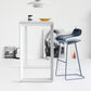 Contemporary Footrest Low Back Barstool Plastic Matte Finish Coffee Shop Stool Clearhalo 'Bar Furniture' 'Bar Stools' 'bar_stools' 'furn' 'furn_bar_stools' 'Furniture' 'furniture_bar_stools' 'Kitchen & Dining Furniture' 4807645