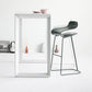 Contemporary Footrest Low Back Barstool Plastic Matte Finish Coffee Shop Stool Clearhalo 'Bar Furniture' 'Bar Stools' 'bar_stools' 'furn' 'furn_bar_stools' 'Furniture' 'furniture_bar_stools' 'Kitchen & Dining Furniture' 4807647