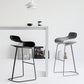 Contemporary Footrest Low Back Barstool Plastic Matte Finish Coffee Shop Stool Clearhalo 'Bar Furniture' 'Bar Stools' 'bar_stools' 'furn' 'furn_bar_stools' 'Furniture' 'furniture_bar_stools' 'Kitchen & Dining Furniture' 4807665
