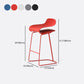 Contemporary Footrest Low Back Barstool Plastic Matte Finish Coffee Shop Stool Clearhalo 'Bar Furniture' 'Bar Stools' 'bar_stools' 'furn' 'furn_bar_stools' 'Furniture' 'furniture_bar_stools' 'Kitchen & Dining Furniture' 4807669