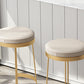 Scandinavian Backless Round BarStools for Home Upholstered Counter Height Stool Clearhalo 'Bar Furniture' 'Bar Stools' 'bar_stools' 'furn' 'furn_bar_stools' 'Furniture' 'furniture_bar_stools' 'Kitchen & Dining Furniture' 4807679