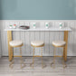 Scandinavian Backless Round BarStools for Home Upholstered Counter Height Stool Clearhalo 'Bar Furniture' 'Bar Stools' 'bar_stools' 'furn' 'furn_bar_stools' 'Furniture' 'furniture_bar_stools' 'Kitchen & Dining Furniture' 4807682