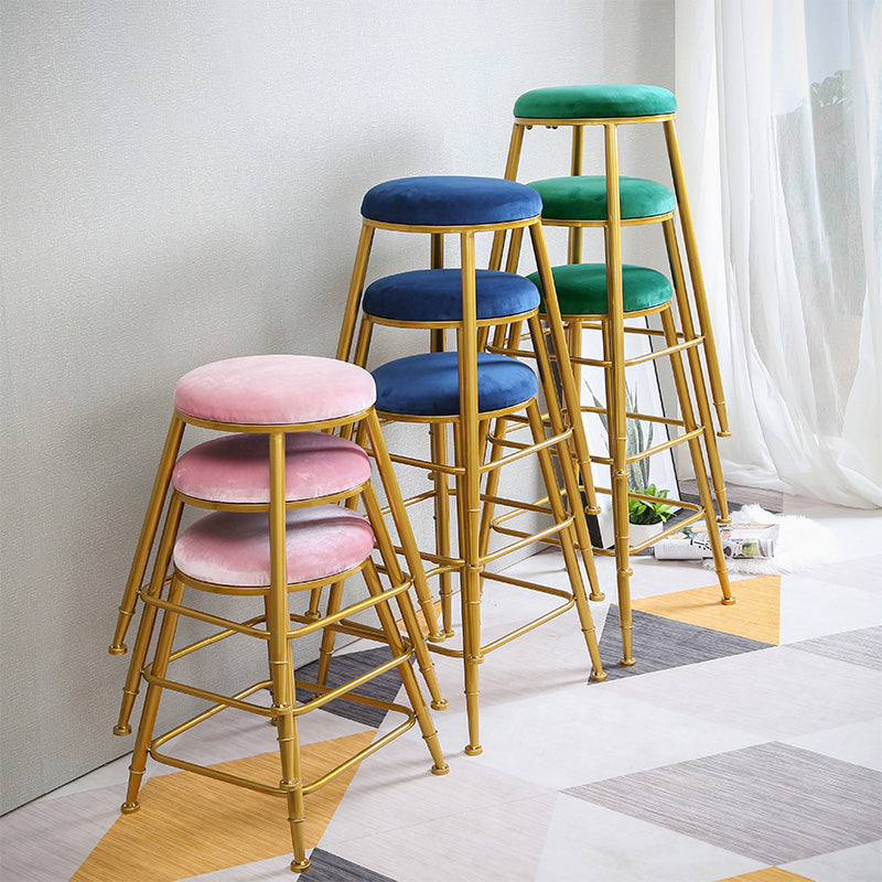 Nordic Design Stackable Backless Barstools for Home Upholstered Bar Stools Clearhalo 'Bar Furniture' 'Bar Stools' 'bar_stools' 'furn' 'furn_bar_stools' 'Furniture' 'furniture_bar_stools' 'Kitchen & Dining Furniture' 4807693
