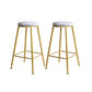 Nordic Design Stackable Backless Barstools for Home Upholstered Bar Stools Grey 2 Piece Set Bar Stool(30"H) Clearhalo 'Bar Furniture' 'Bar Stools' 'bar_stools' 'furn' 'furn_bar_stools' 'Furniture' 'furniture_bar_stools' 'Kitchen & Dining Furniture' 4807704