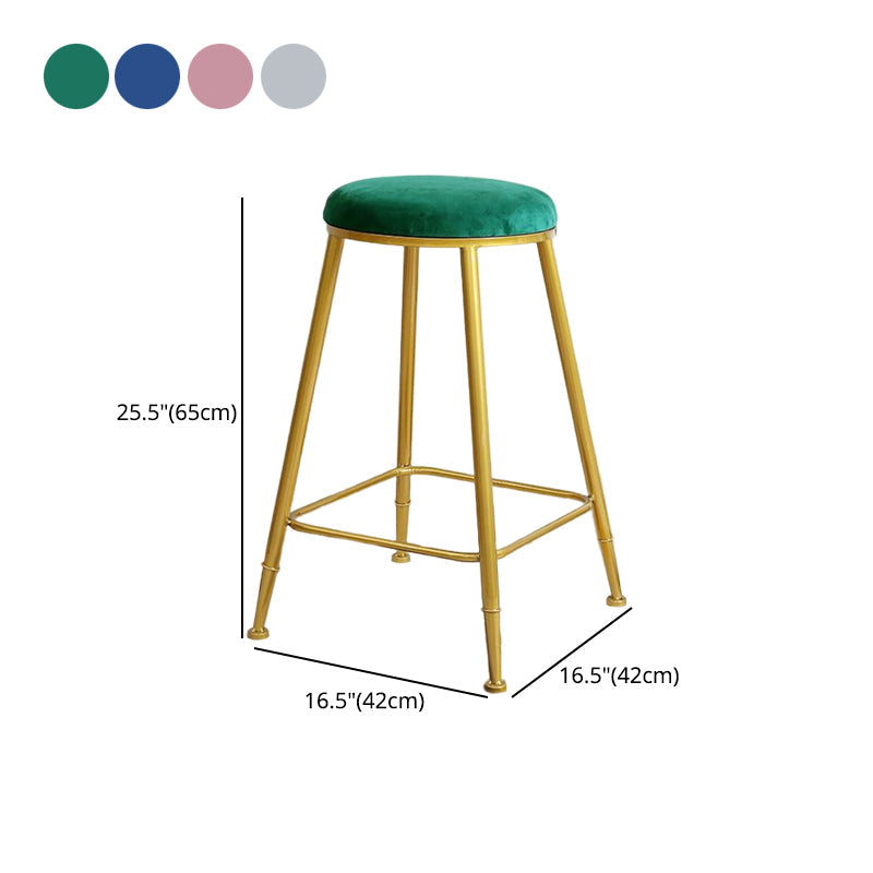Nordic Design Stackable Backless Barstools for Home Upholstered Bar Stools Clearhalo 'Bar Furniture' 'Bar Stools' 'bar_stools' 'furn' 'furn_bar_stools' 'Furniture' 'furniture_bar_stools' 'Kitchen & Dining Furniture' 4807716