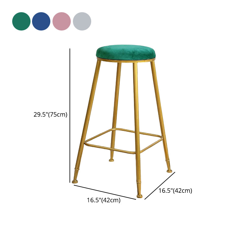 Nordic Design Stackable Backless Barstools for Home Upholstered Bar Stools Clearhalo 'Bar Furniture' 'Bar Stools' 'bar_stools' 'furn' 'furn_bar_stools' 'Furniture' 'furniture_bar_stools' 'Kitchen & Dining Furniture' 4807717