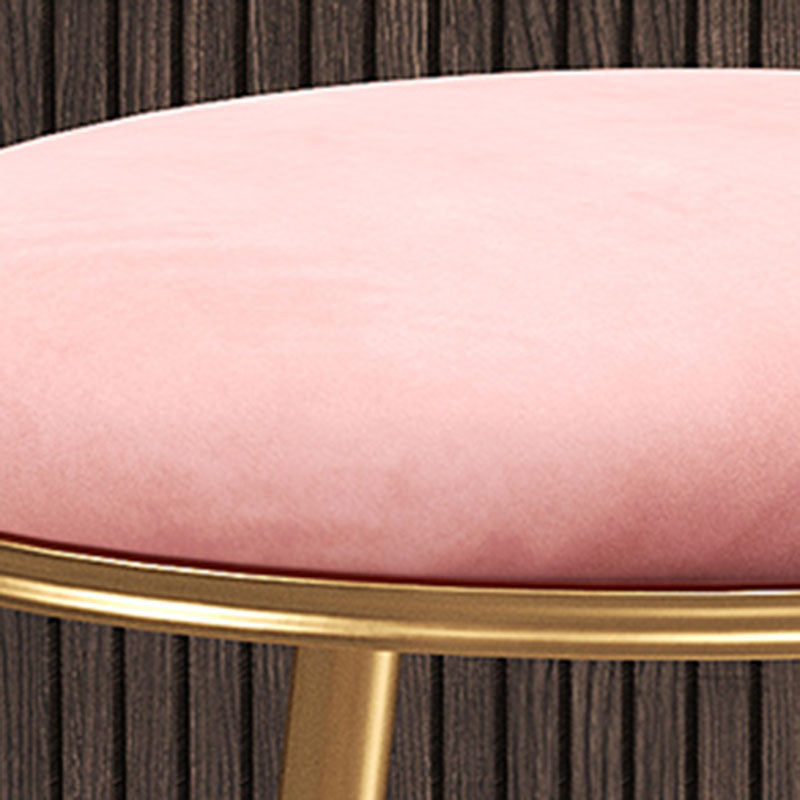 Nordic Design Stackable Backless Barstools for Home Upholstered Bar Stools with Metal Legs Clearhalo 'Bar Furniture' 'Bar Stools' 'bar_stools' 'furn' 'furn_bar_stools' 'Furniture' 'furniture_bar_stools' 'Kitchen & Dining Furniture' 4807730