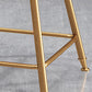Nordic Design Stackable Backless Barstools for Home Upholstered Bar Stools with Metal Legs Clearhalo 'Bar Furniture' 'Bar Stools' 'bar_stools' 'furn' 'furn_bar_stools' 'Furniture' 'furniture_bar_stools' 'Kitchen & Dining Furniture' 4807732