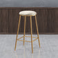 Nordic Design Stackable Backless Barstools for Home Upholstered Bar Stools with Metal Legs Clearhalo 'Bar Furniture' 'Bar Stools' 'bar_stools' 'furn' 'furn_bar_stools' 'Furniture' 'furniture_bar_stools' 'Kitchen & Dining Furniture' 4807736