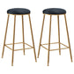 Nordic Design Stackable Backless Barstools for Home Upholstered Bar Stools with Metal Legs Black 2 Piece Set Bar Stool(30"H) Clearhalo 'Bar Furniture' 'Bar Stools' 'bar_stools' 'furn' 'furn_bar_stools' 'Furniture' 'furniture_bar_stools' 'Kitchen & Dining Furniture' 4807738
