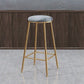 Nordic Design Stackable Backless Barstools for Home Upholstered Bar Stools with Metal Legs Clearhalo 'Bar Furniture' 'Bar Stools' 'bar_stools' 'furn' 'furn_bar_stools' 'Furniture' 'furniture_bar_stools' 'Kitchen & Dining Furniture' 4807739