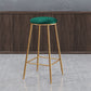 Nordic Design Stackable Backless Barstools for Home Upholstered Bar Stools with Metal Legs Clearhalo 'Bar Furniture' 'Bar Stools' 'bar_stools' 'furn' 'furn_bar_stools' 'Furniture' 'furniture_bar_stools' 'Kitchen & Dining Furniture' 4807741
