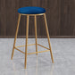 Nordic Design Stackable Backless Barstools for Home Upholstered Bar Stools with Metal Legs Clearhalo 'Bar Furniture' 'Bar Stools' 'bar_stools' 'furn' 'furn_bar_stools' 'Furniture' 'furniture_bar_stools' 'Kitchen & Dining Furniture' 4807742