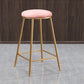 Nordic Design Stackable Backless Barstools for Home Upholstered Bar Stools with Metal Legs Clearhalo 'Bar Furniture' 'Bar Stools' 'bar_stools' 'furn' 'furn_bar_stools' 'Furniture' 'furniture_bar_stools' 'Kitchen & Dining Furniture' 4807743