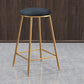 Nordic Design Stackable Backless Barstools for Home Upholstered Bar Stools with Metal Legs Clearhalo 'Bar Furniture' 'Bar Stools' 'bar_stools' 'furn' 'furn_bar_stools' 'Furniture' 'furniture_bar_stools' 'Kitchen & Dining Furniture' 4807744