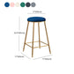 Nordic Design Stackable Backless Barstools for Home Upholstered Bar Stools with Metal Legs Clearhalo 'Bar Furniture' 'Bar Stools' 'bar_stools' 'furn' 'furn_bar_stools' 'Furniture' 'furniture_bar_stools' 'Kitchen & Dining Furniture' 4807745
