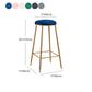 Nordic Design Stackable Backless Barstools for Home Upholstered Bar Stools with Metal Legs Clearhalo 'Bar Furniture' 'Bar Stools' 'bar_stools' 'furn' 'furn_bar_stools' 'Furniture' 'furniture_bar_stools' 'Kitchen & Dining Furniture' 4807746