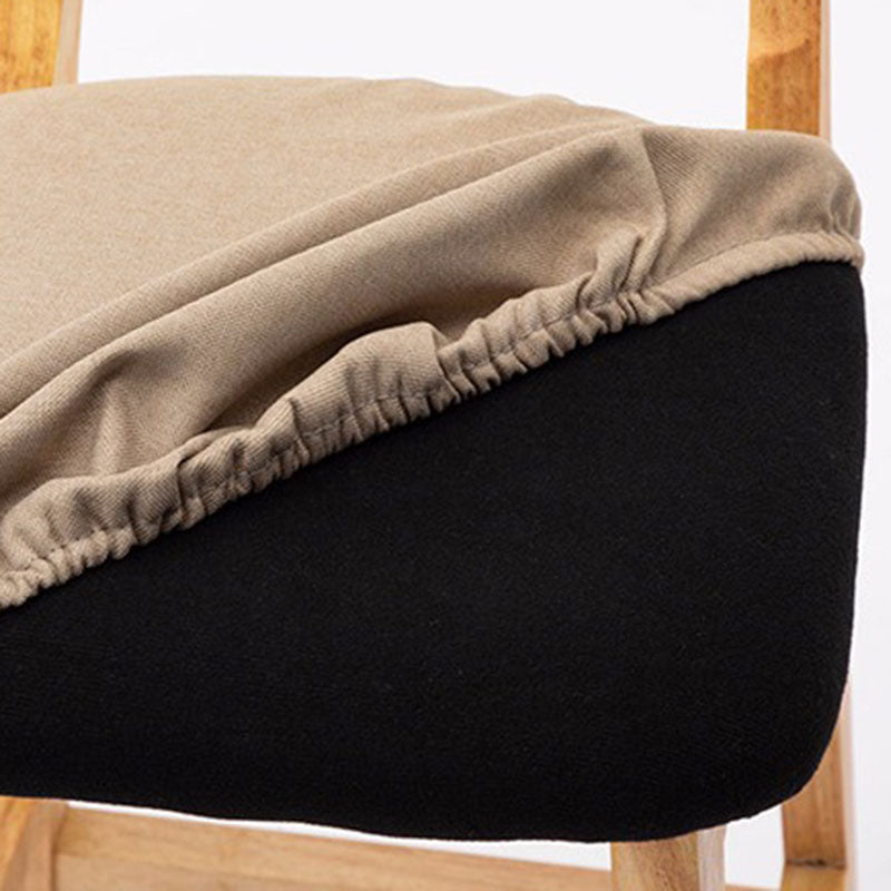 Scandinavian Upholstered Low Back Footrest Stool Matte Finish Rubberwood Barstool Clearhalo 'Bar Furniture' 'Bar Stools' 'bar_stools' 'furn' 'furn_bar_stools' 'Furniture' 'furniture_bar_stools' 'Kitchen & Dining Furniture' 4807780
